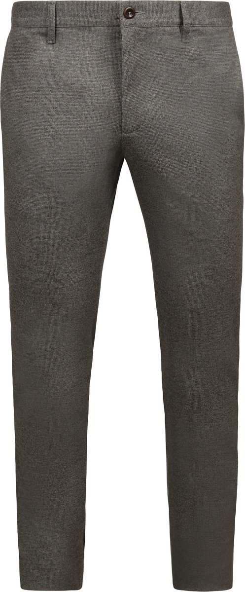 Alberto Rob New Jersey Chino Check Taupe - Maat W 33 - L 32 - Heren