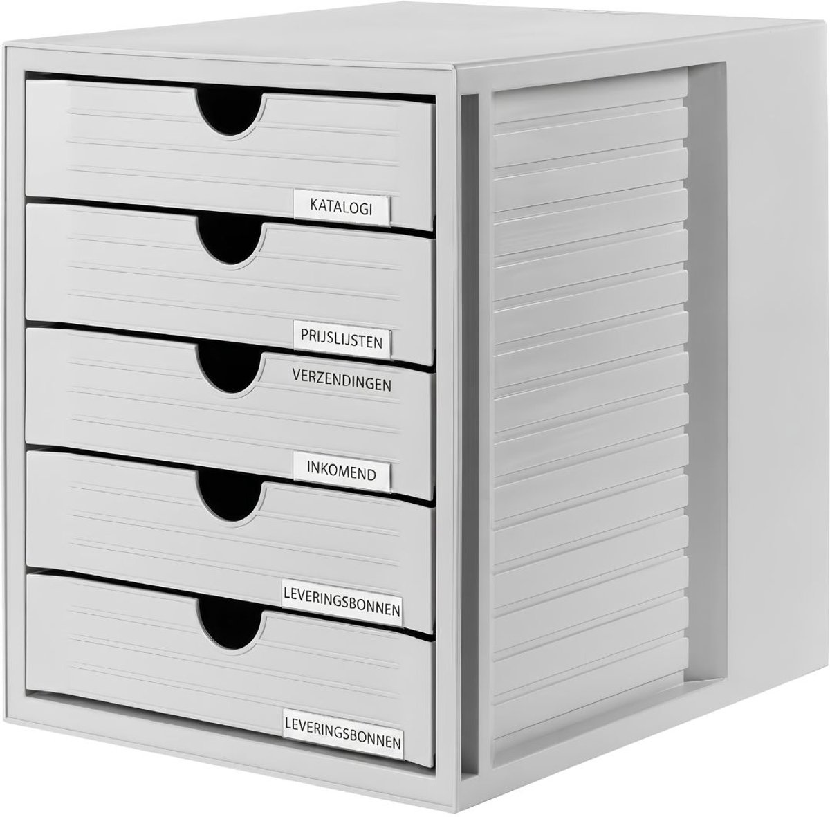 Lìon® Ladeblok - Ladekast – Multifunctionele Opbergkast met Lades – Organizer - Lichtgrijs - 33cm x 28cm x 32cm