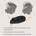 Autostoelbasis voor Lionelo Astrid i-Size en Astrid Lite i-Size autostoeltjes. Illustratie toont twee autostoeltjes.