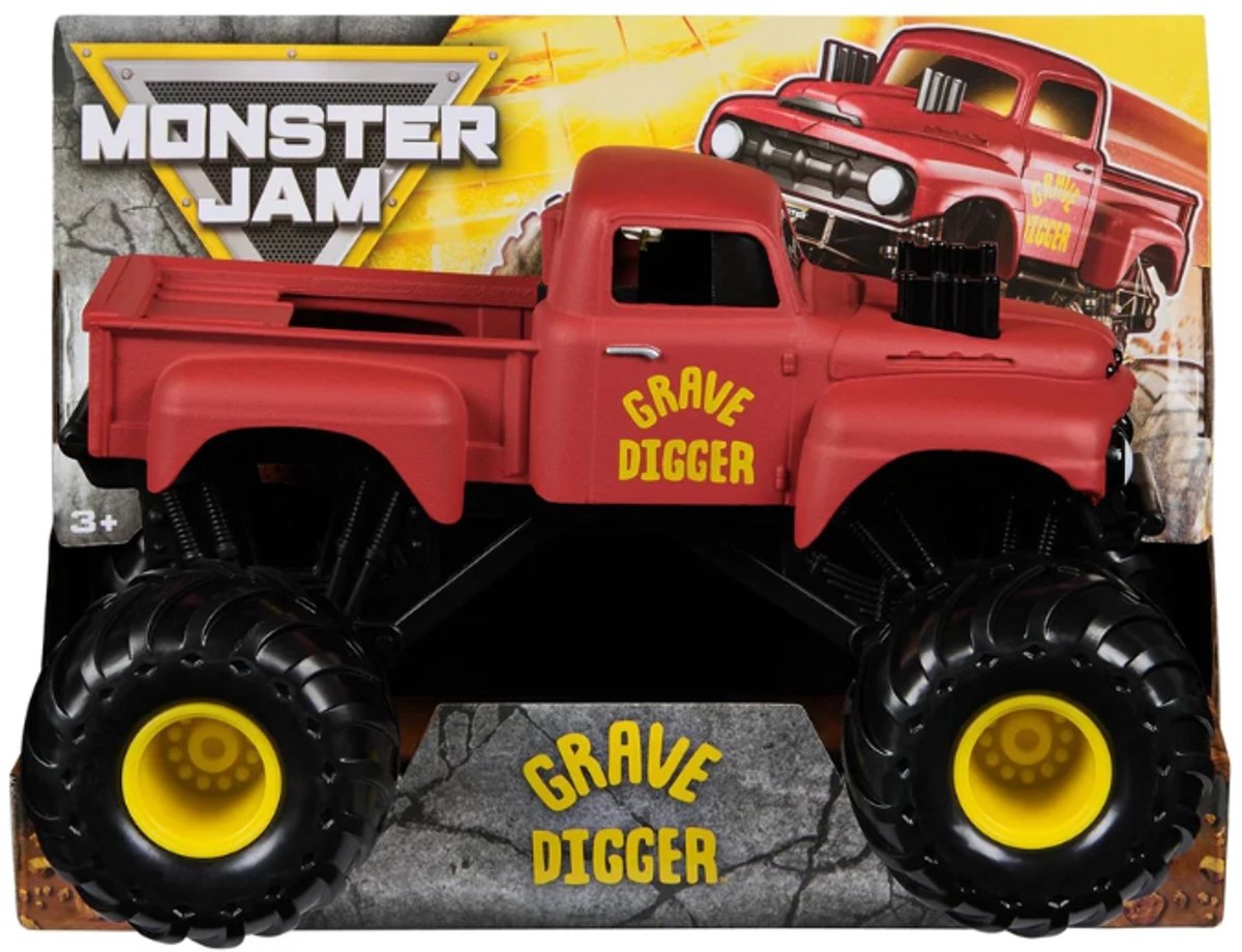 Hot Wheels monster jam truck old school Grave Digger - monstertruck 19 cm schaal 1:24
