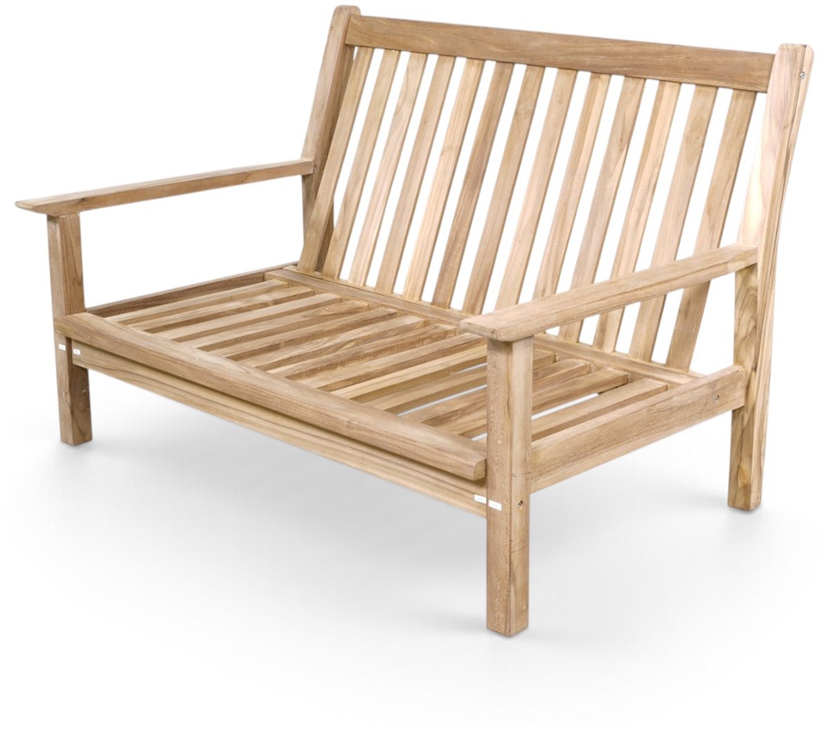 Lesli Living Loungebank Teak 124 cm incl. Kussen