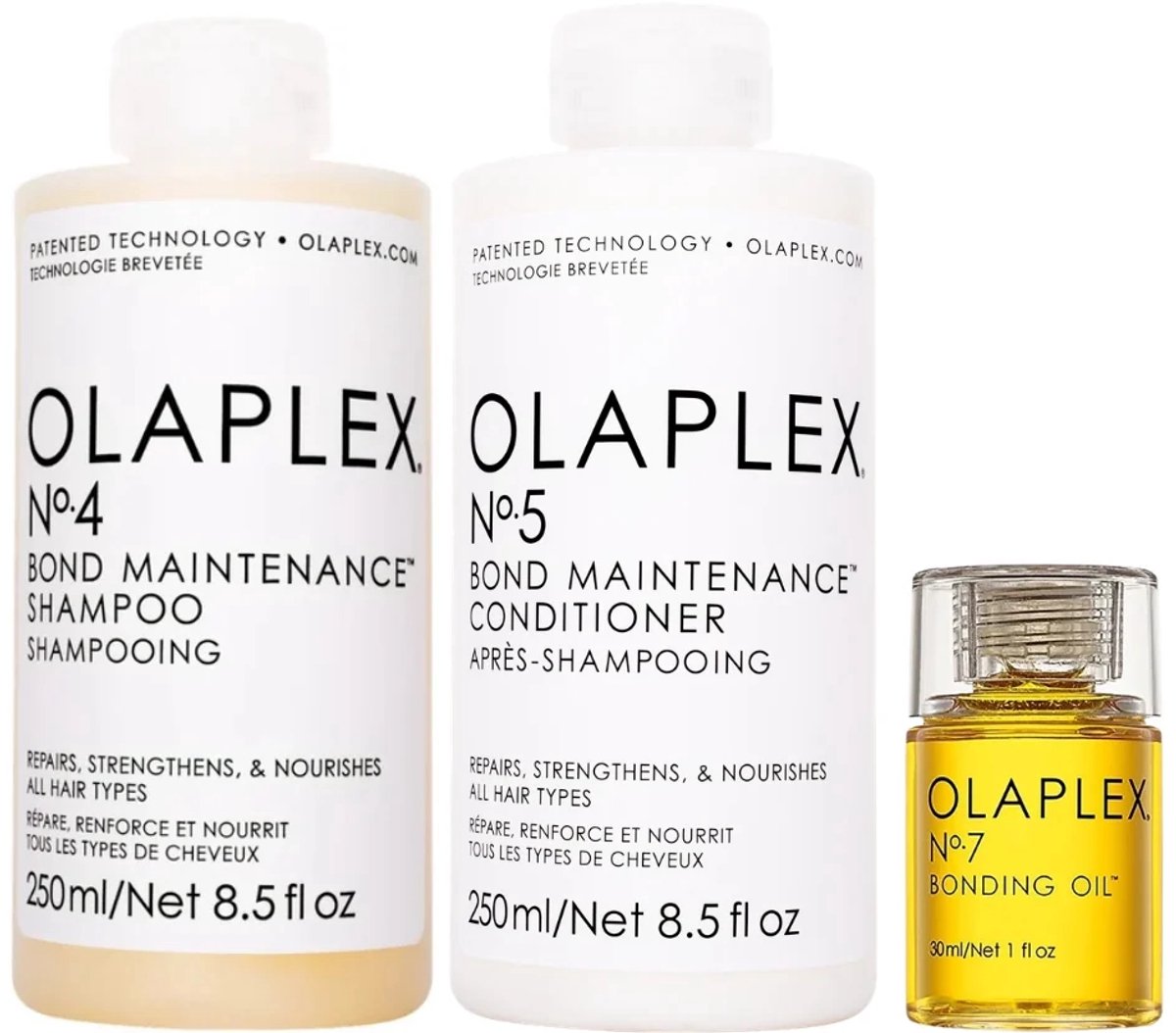 Olaplex - Hair Repair & Shine Set No. 4, No. 5 en No. 7 - 2X250ml + 30ml