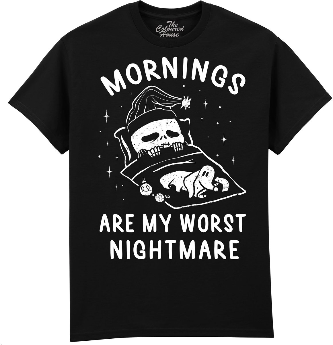 Mornings Are My Worst Nightmare The Coloured House T-shirt S