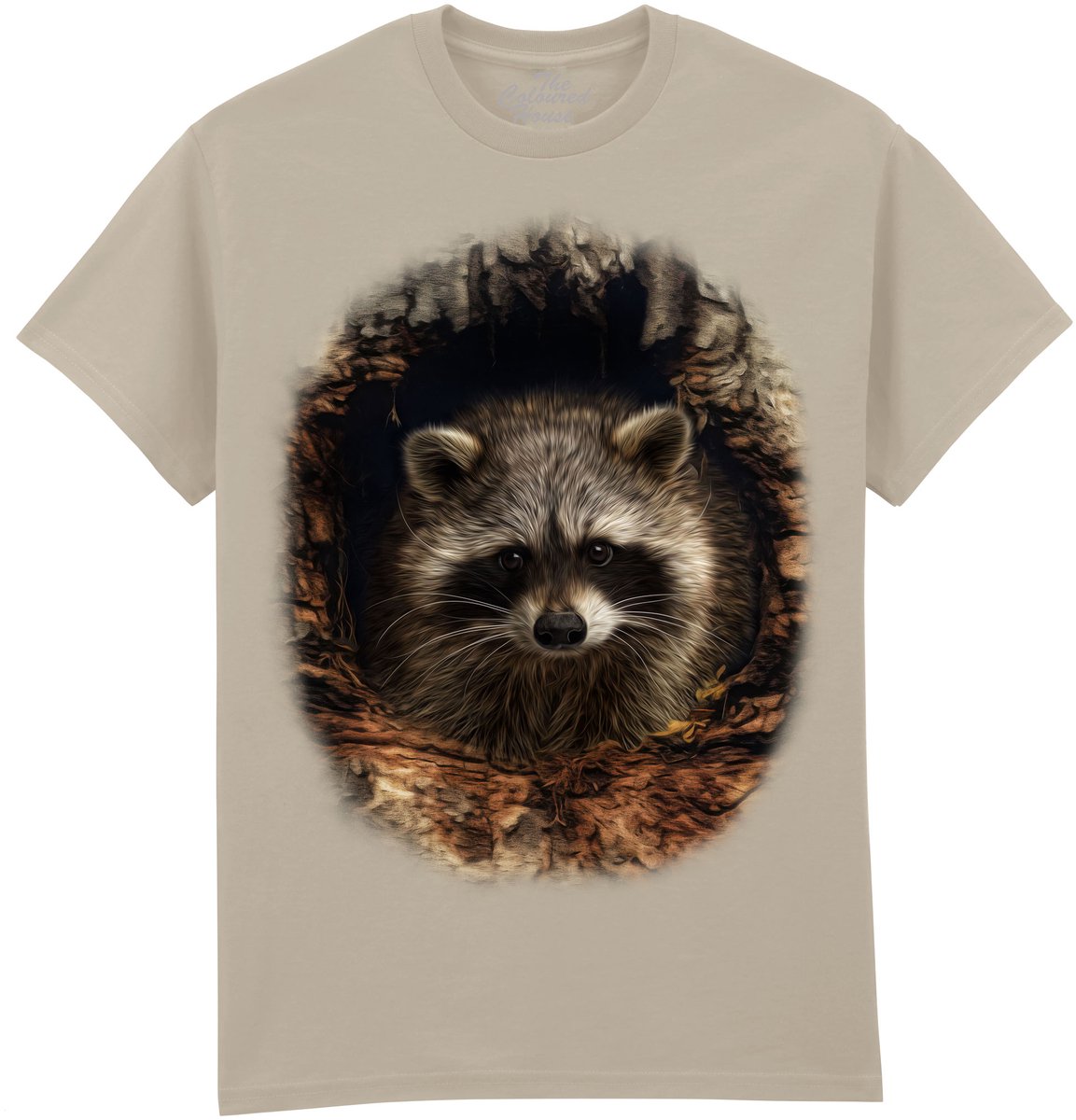 Wasbeer Through The Woodland Window - Racoon The Coloured House T-shirt XXL