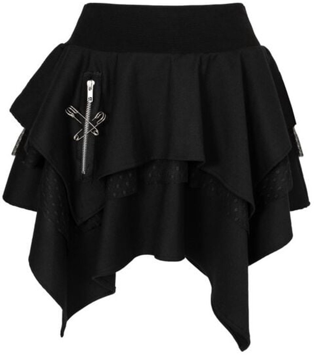 Hell Bunny Nadia Skirt Dames Minirok - zwart - XXL
