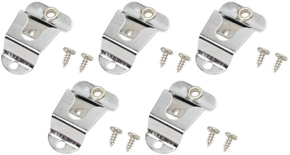 Microfoonhouder Premium Materiaal - 2-Weg Hanger Clips - 5 Stuks - Lichtgewicht - Eenvoudig te Installeren - Corrosiebestendig - Microfoonclip