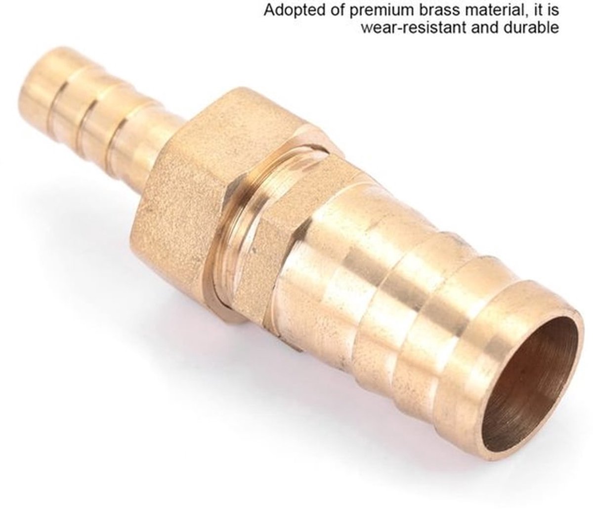 Slangverbinder 10-19 mm - Messing - Reducer - Slangconnector - Hoge kwaliteit - Professionele aanpassing