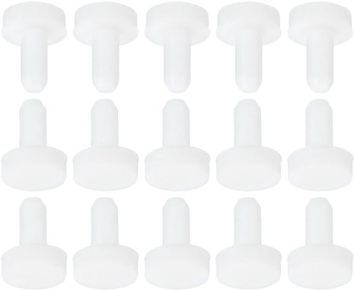 Stopper Zachte Flexibele Siliconen - Rubber Plug - 15 Stuks - Voor 2.8-3mm Gat - Duurzaam - Antislip