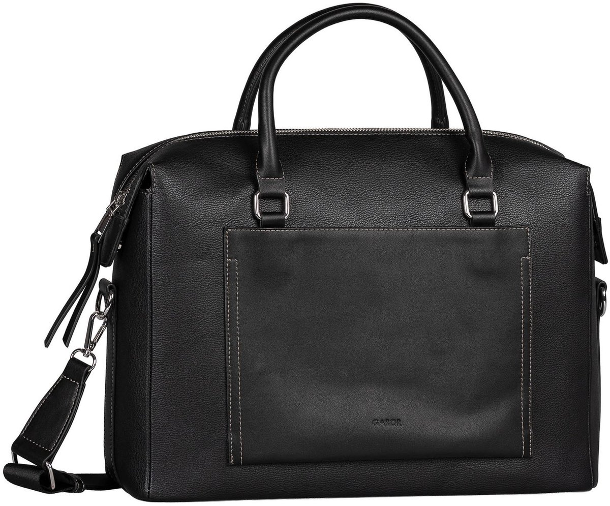 Gabor business tas schoudertas met laptopvak Emine Business Bag Black zwart