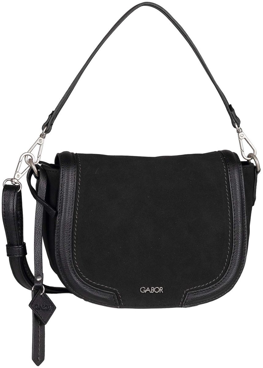 Gabor schoudertas Cira Saddle Bag Black zwart