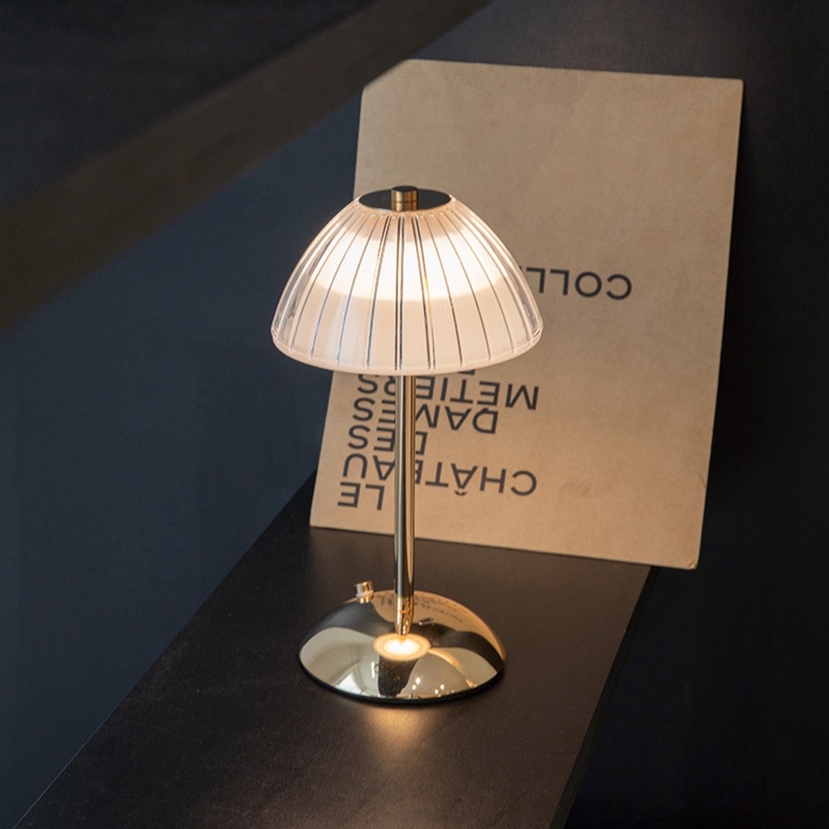 Ryoudavell - oplaadbare tafellamp - touch bedlamp - draadloze sfeerlamp - paddenstoel lamp