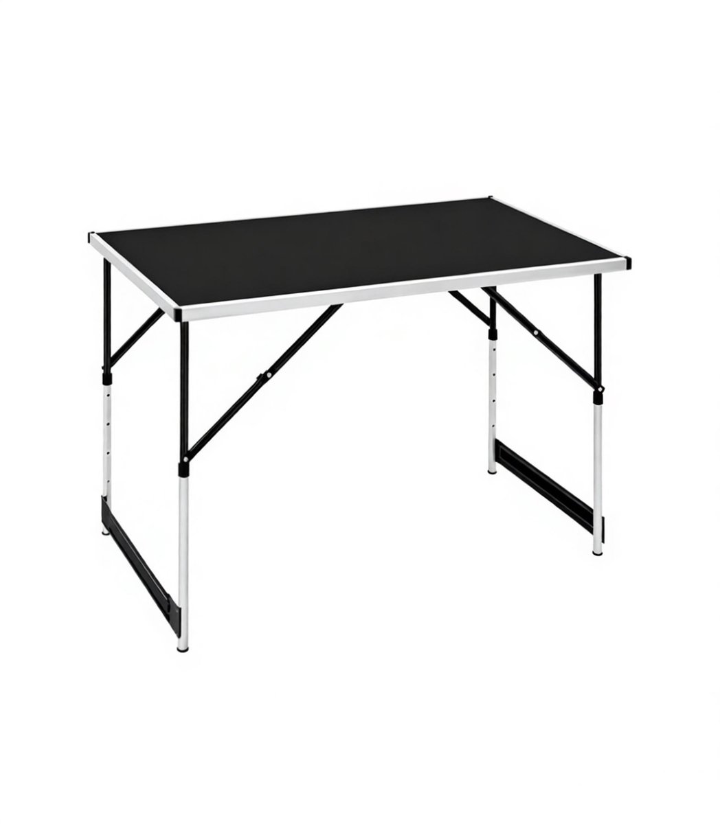 Hoogteverstelbare tafel - opvouwbare campingtafel - MDF bureaublad - aluminium houder