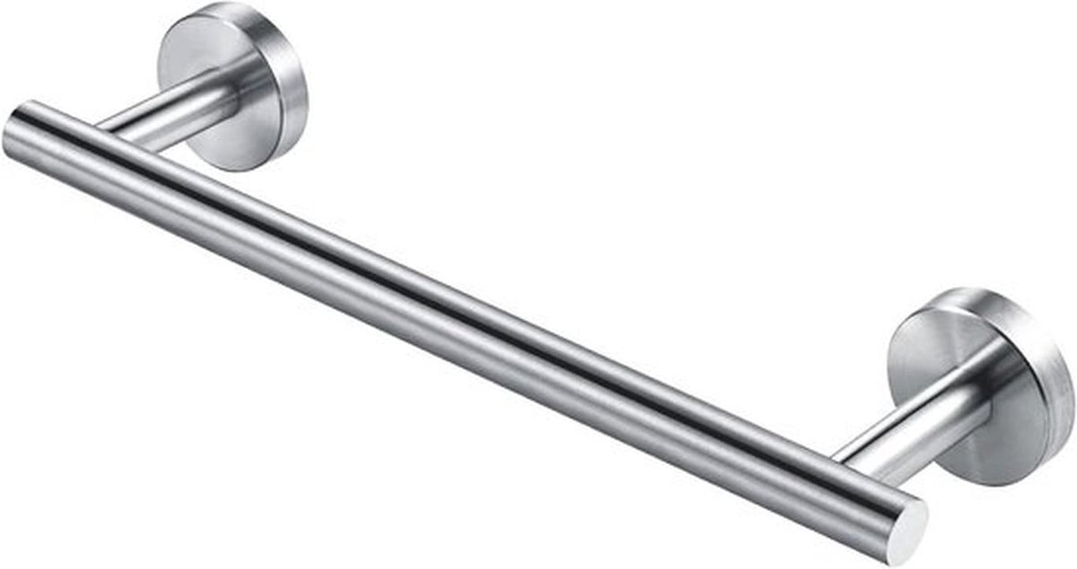 Handdoekrek 30CM Geborsteld RVS Handdoekhouder voor Badkamer en Keuken, Muurbevestiging, Roestvrij en Duurzaam