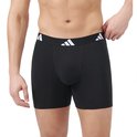 Zwarte Adidas boxer briefs met wit Adidas logo op de elastische band.