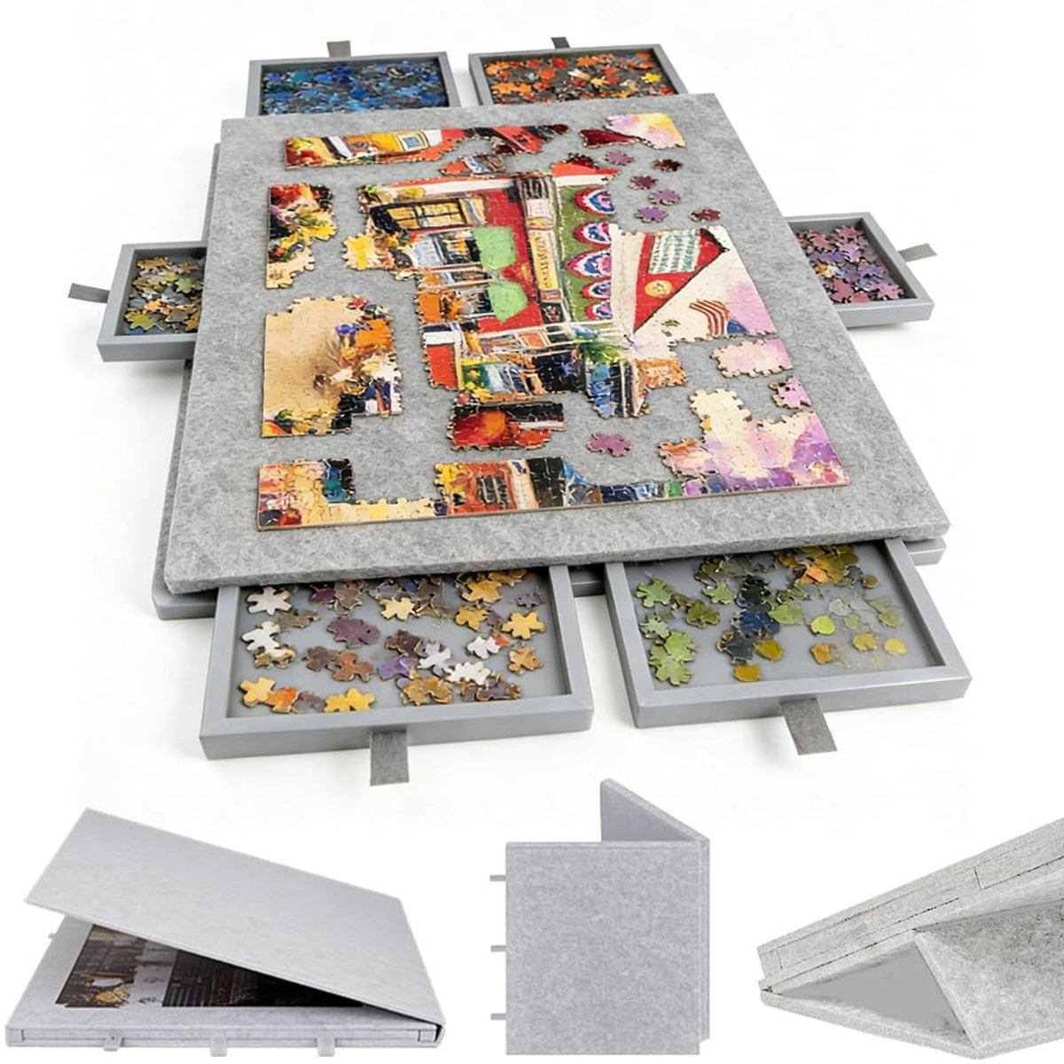 Solidchoice - Kantelbare Puzzletafel voor 1000 Stukken