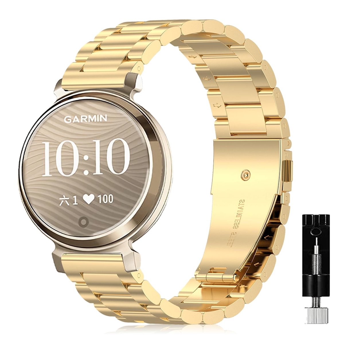 Solidchoice - RVS Horlogeband voor Garmin Lily 2