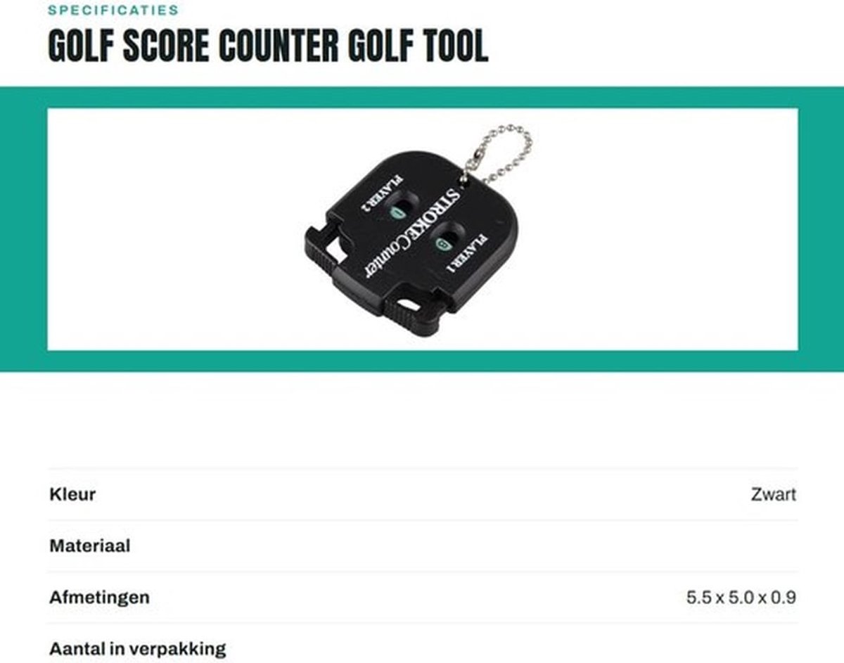 Scorecounter Dubbel Digitaal - Golf Score Teller - Compact en Lichtgewicht - Tot 99 Tellingen - Inclusief 2 Stuks - Hoogwaardige Kunststof