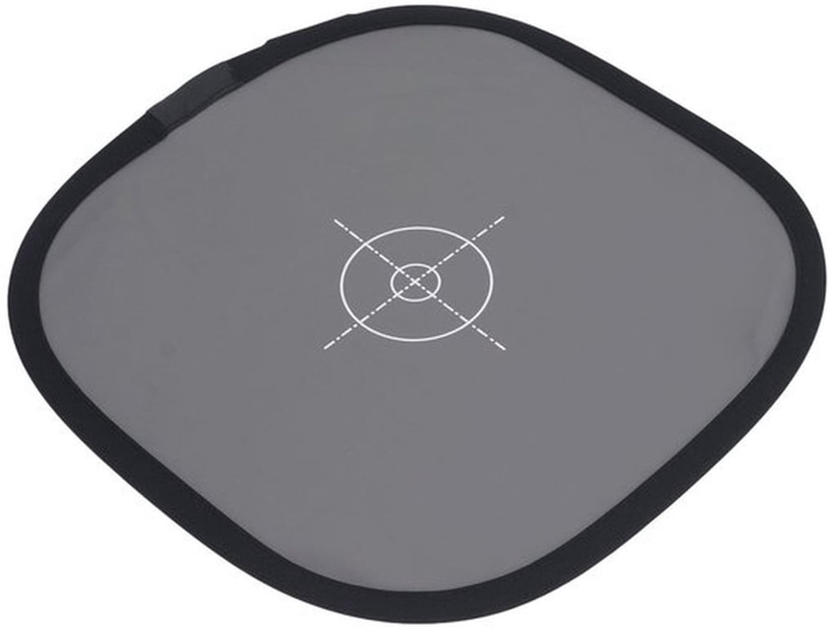 Grijze Kaart 30 Cm - Dubbelzijdig Focusbord - Witbalansreferentiekaart - PU Leer - Draagtas - Slijtvast en Eenvoudig te Reinigen