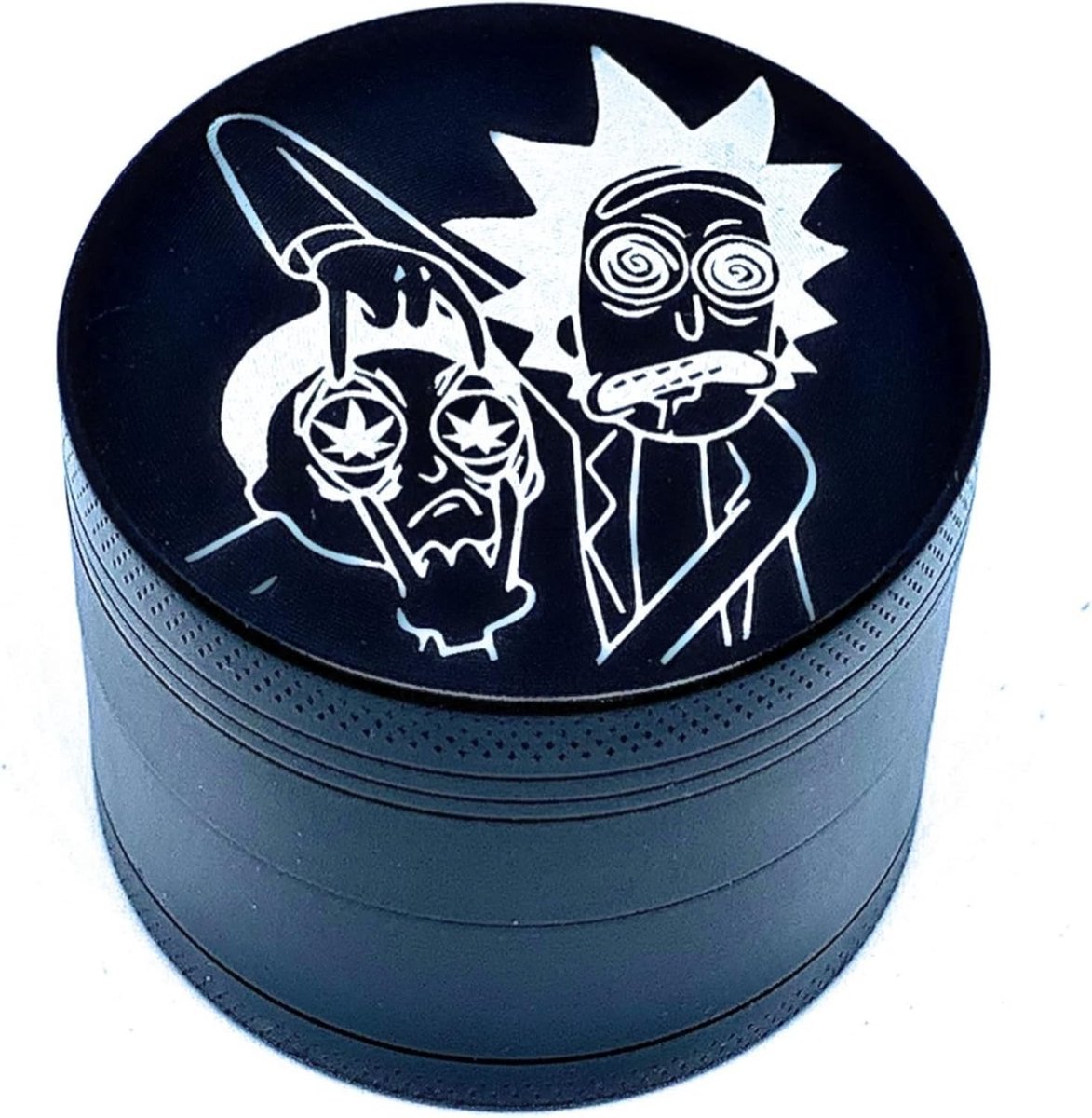 Grinder - Zwart - 50 mm - Zinklegering - Voor Gedroogde Kruiden