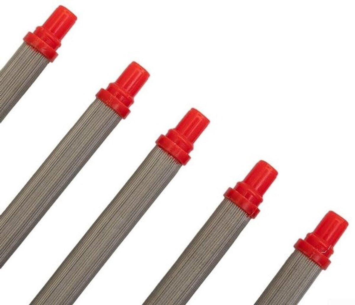 Spuitfilter 200 mazen - Roestvrij Staal - 5 Stuks - Corrosiebestendig - Vervangbaar - Voor Airless Spuitpistool - Spuitpistoolfilter