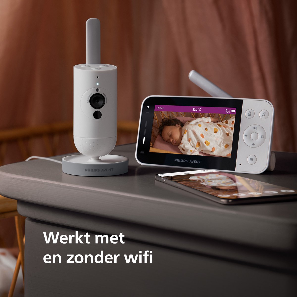 Philips Avent SCD951/26 Beeldbabyfoon met Camera en App - afbeelding 3