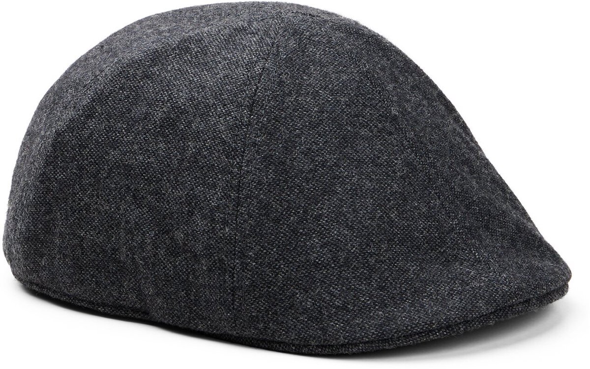 camel active Gevoerde pet van wolmix - Maat menswear-L - Grafietgrijs