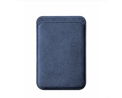 Calcomo® - Alcantara MagSafe Wallet – Magnetische Kaarthouder – 100% Italiaans Alcantara® – Ocean Blue