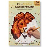 PrimeAmbition Kleuren op Nummer - Kleurboek voor Volwassenen - De Dierenwereld - 50 Tekeningen