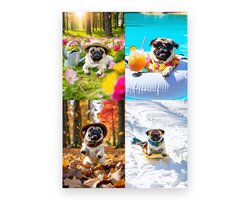 Mopshond (Pug) Jaarkalender 2027 - A3 wandkalender