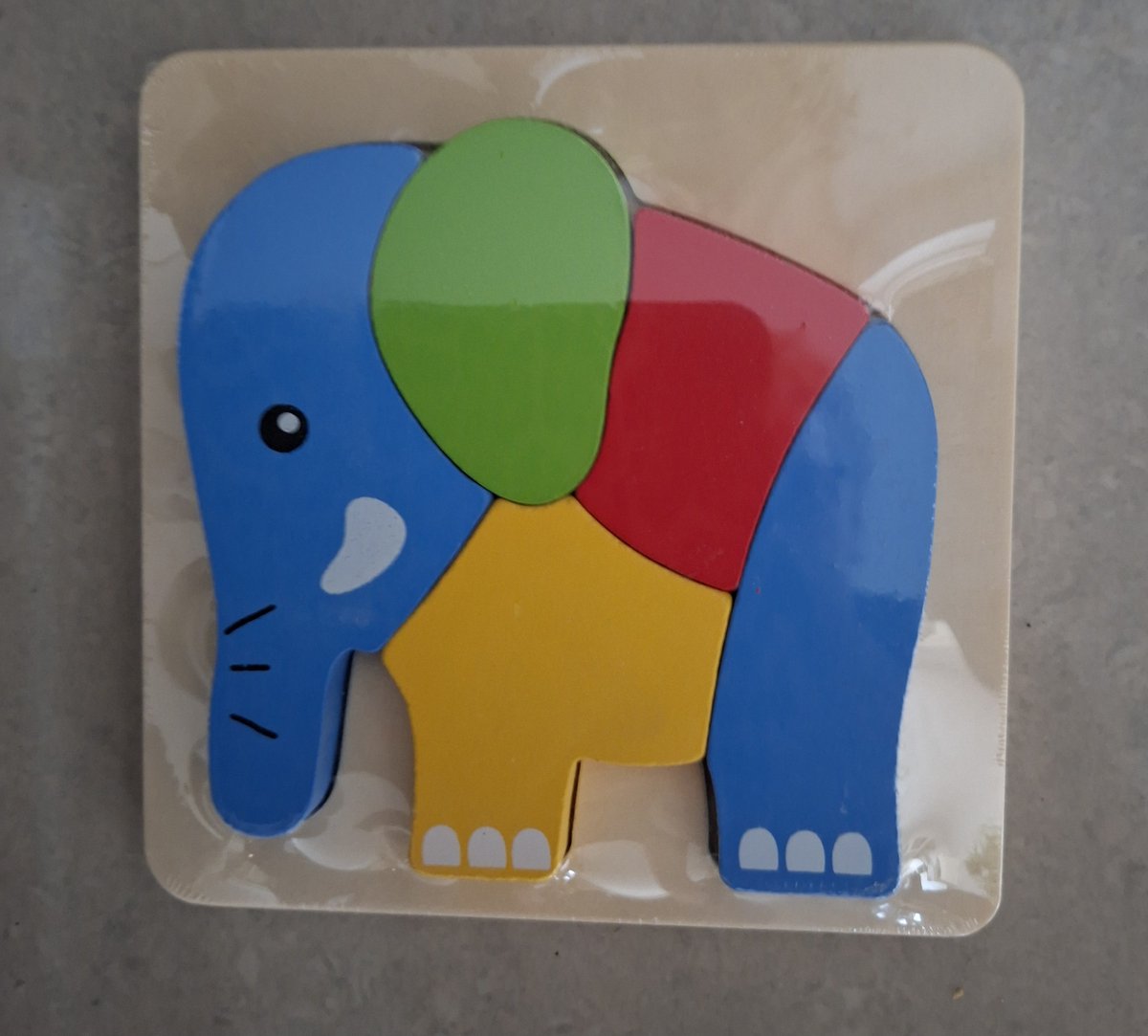 Playtive Junior Houten Legpuzzel / Inlegpuzzel- 1 tot 3 Jaar / Olifant