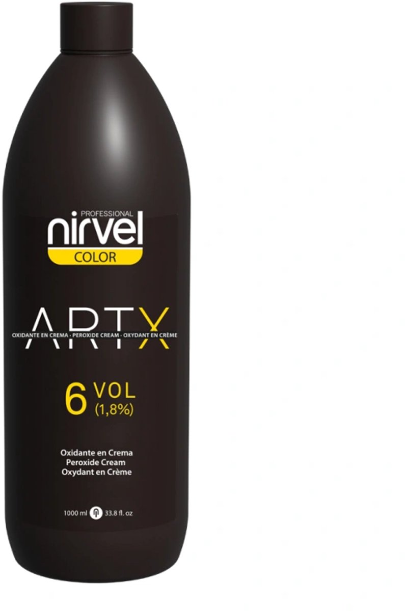 Nirvel ARTX 6 Vol Crème Peroxide / Peroxide Oxidatie Crème voor Haarkleur en Bleek 1000 ml