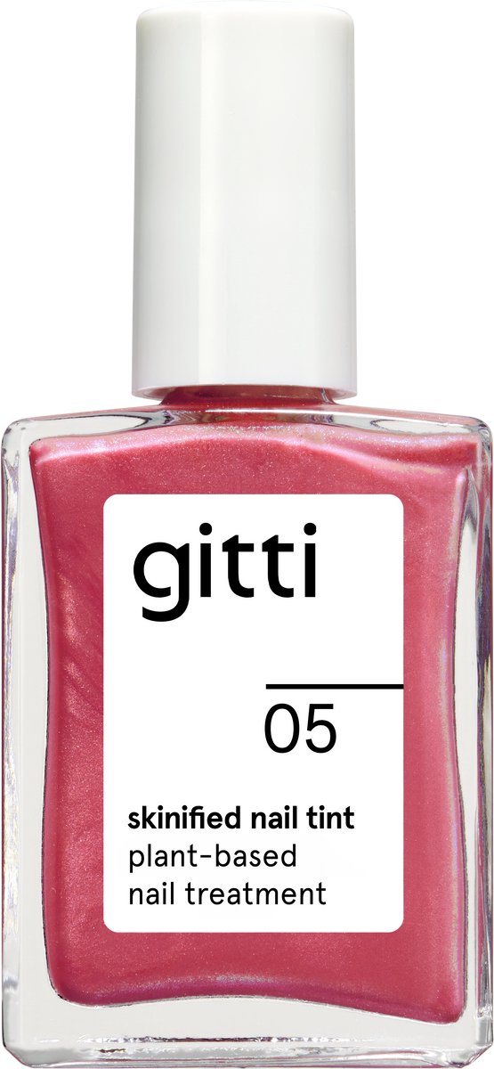 gitti Skinified Nail Tint no. 05 - Berry Glow - Verzorgende Nageltint - Versterkt & Verzorgt - Met Kleur - Vegan - 15 ml