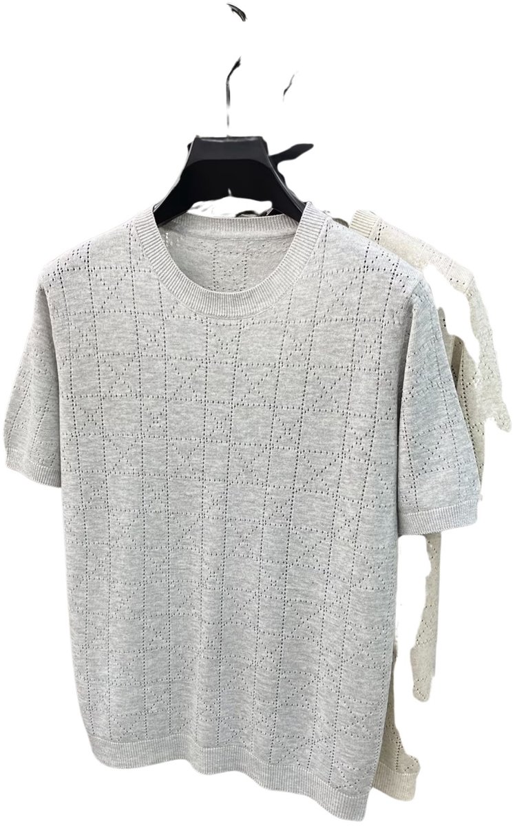 Currero T-Shirt Heren Shirt Zomerkleding T Shirt Mode Old Money Polo Mannen Kleding Volwassenen Grijs