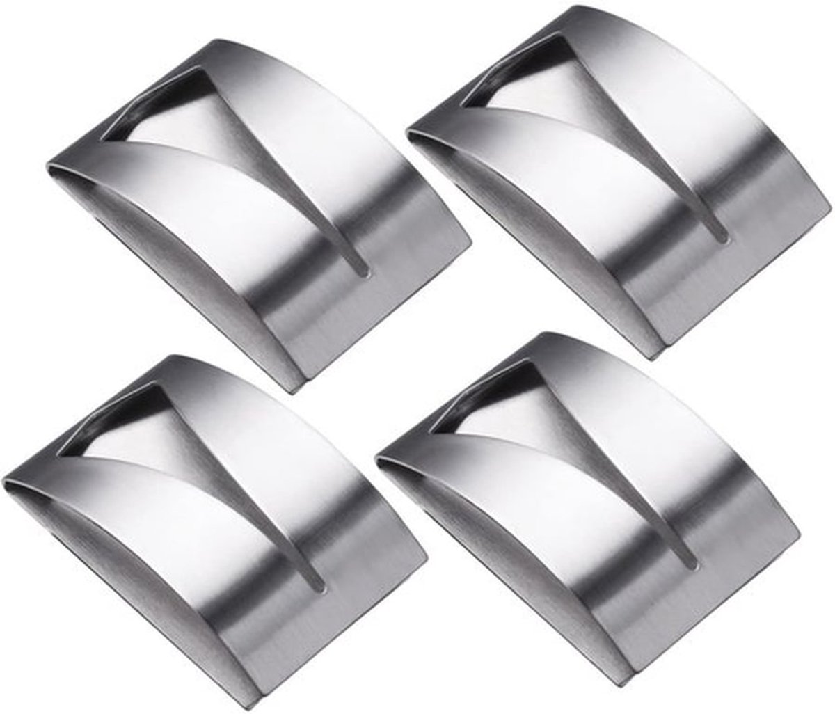- Handdoekklemmen - Zelfklevende handdoekhaken - Roestvrij staal - Zilver - Handdoekklemmen voor badkamer en keuken - Voor verschillende op...