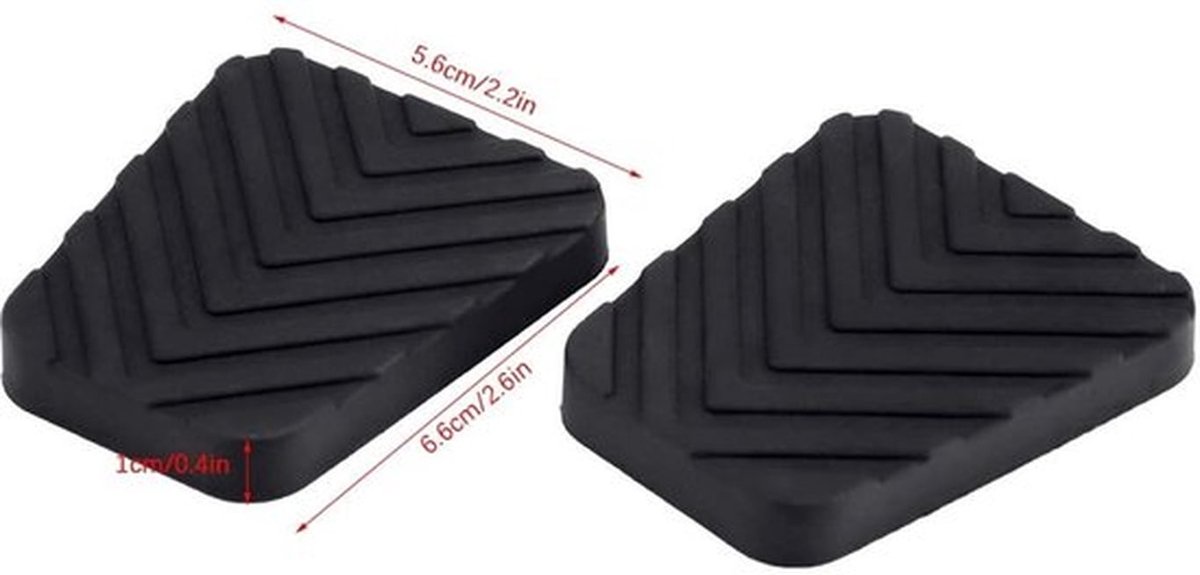 Remrubber Premium Kwaliteit - Vervangende Afdekkingen - Automobielkwaliteit - Slijtvast - Geschikt voor Accent/Tucson/Tiburon - OE-nummer 3282536000 - Pedaalrubber