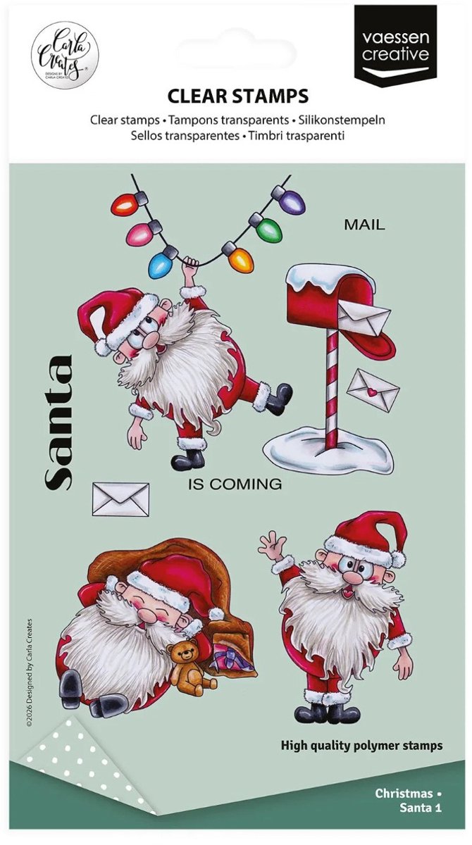 Clearstamps Christmas santa 1 - Carla Creates