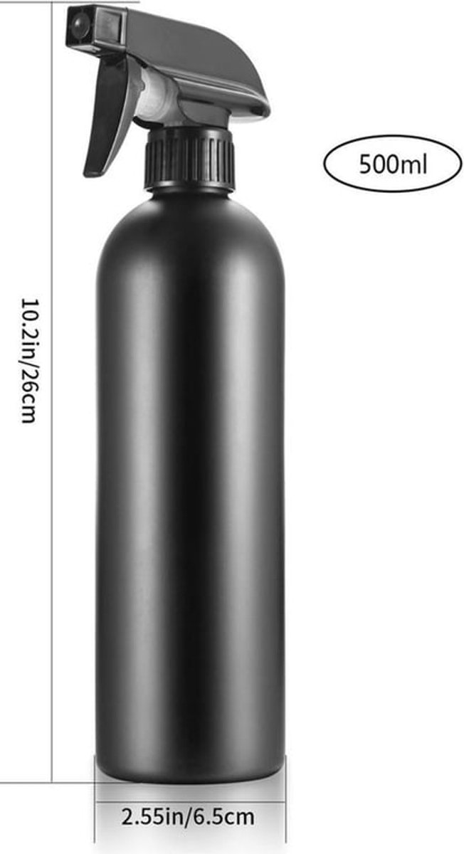 Spuitfles 500 ml - Set van 3 - HDPE - Plantenspuit - Pompsproeifles - Sproeifles - Duurzaam en handig