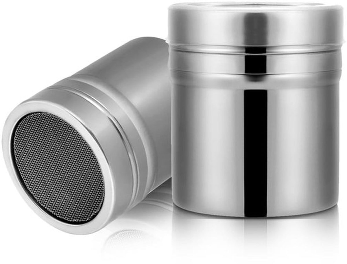 Suiker Shaker Roestvrij Staal - Poeder Shaker - Zeefje - Deksel - Duurzaam - Fijnmazig Design - Poedersuikerzeef