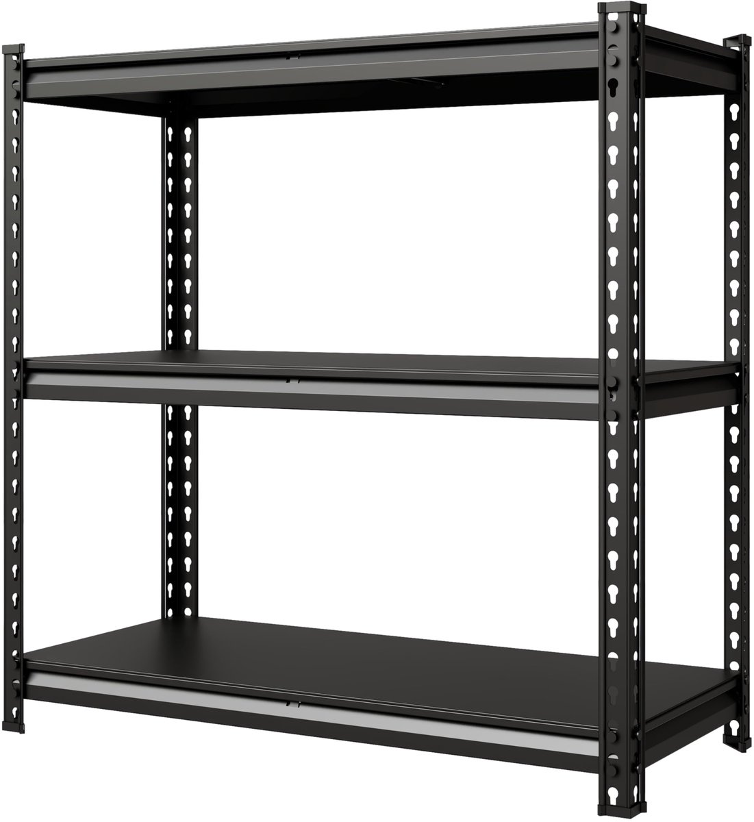 HoerFuriy - Zware‑Duty Stalen Opslagrek 3‑Laags - Modulair Scheidbaar Stellingrek - Verstelbare Legplanken - 90x40x91cm