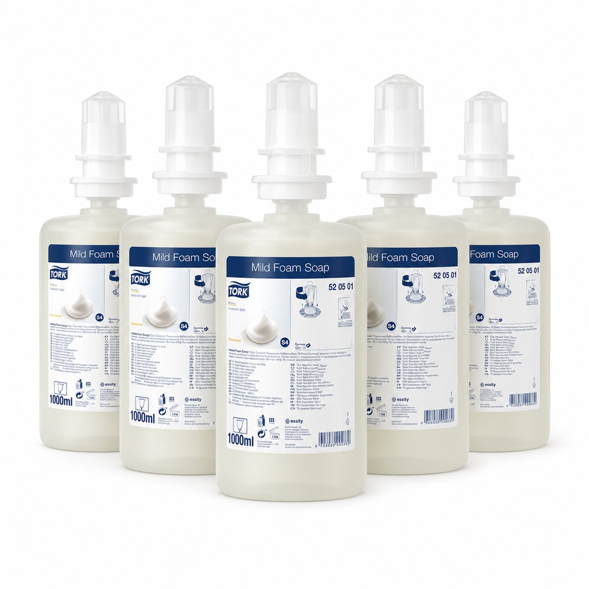 Tork Mild Geparfumeerde Schuimhandzeep S4 - 6 x 1 Liter - 520501