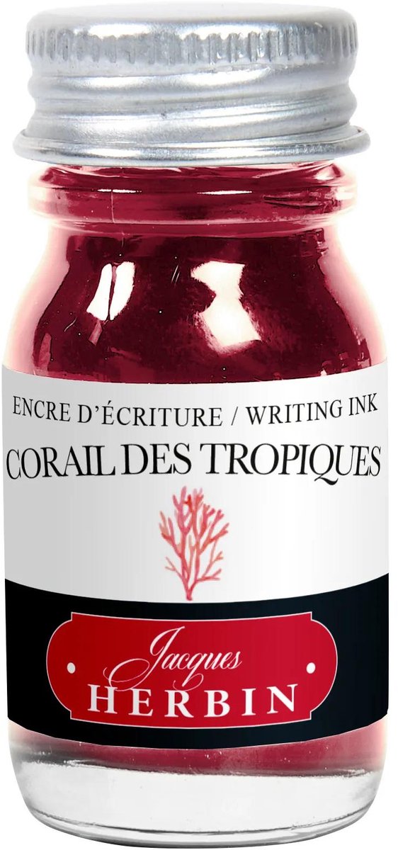 Jacques Herbin Vulpen Inkt - Corail Des Tropiques - Roze - 10 ml