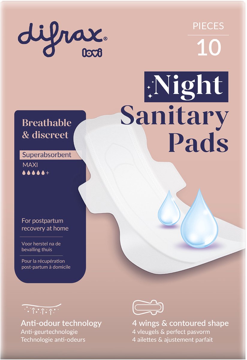 Difrax LOVI Postpartum kraamverband nacht - Mama Comfort - 10 stuks