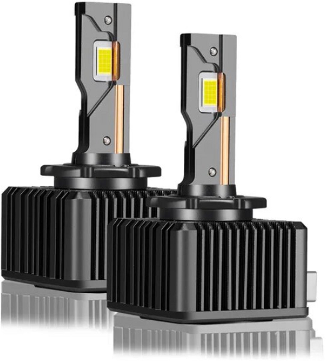 TLVX D8S Perfect Fit LED Canbus lampen 16.000 Lumen 6000k Helder Wit (set 2 stuks) - Plug and Play – CANBUS EMC - + 360% licht - LED CSP CHIPS - 96 Watt – D8S 25 watt Xenon HID vervanger - Dimlicht - Grootlicht - Koplampen - Autolamp - 12V