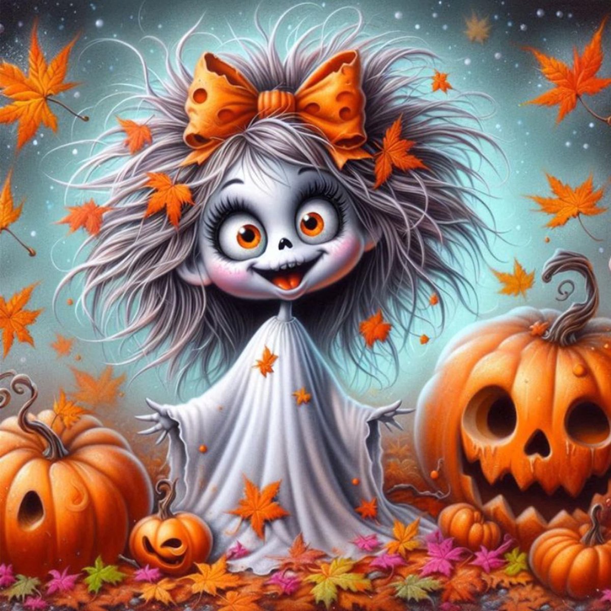 Solidchoice - Halloween Diamant Schilderset met Pompoenontwerp