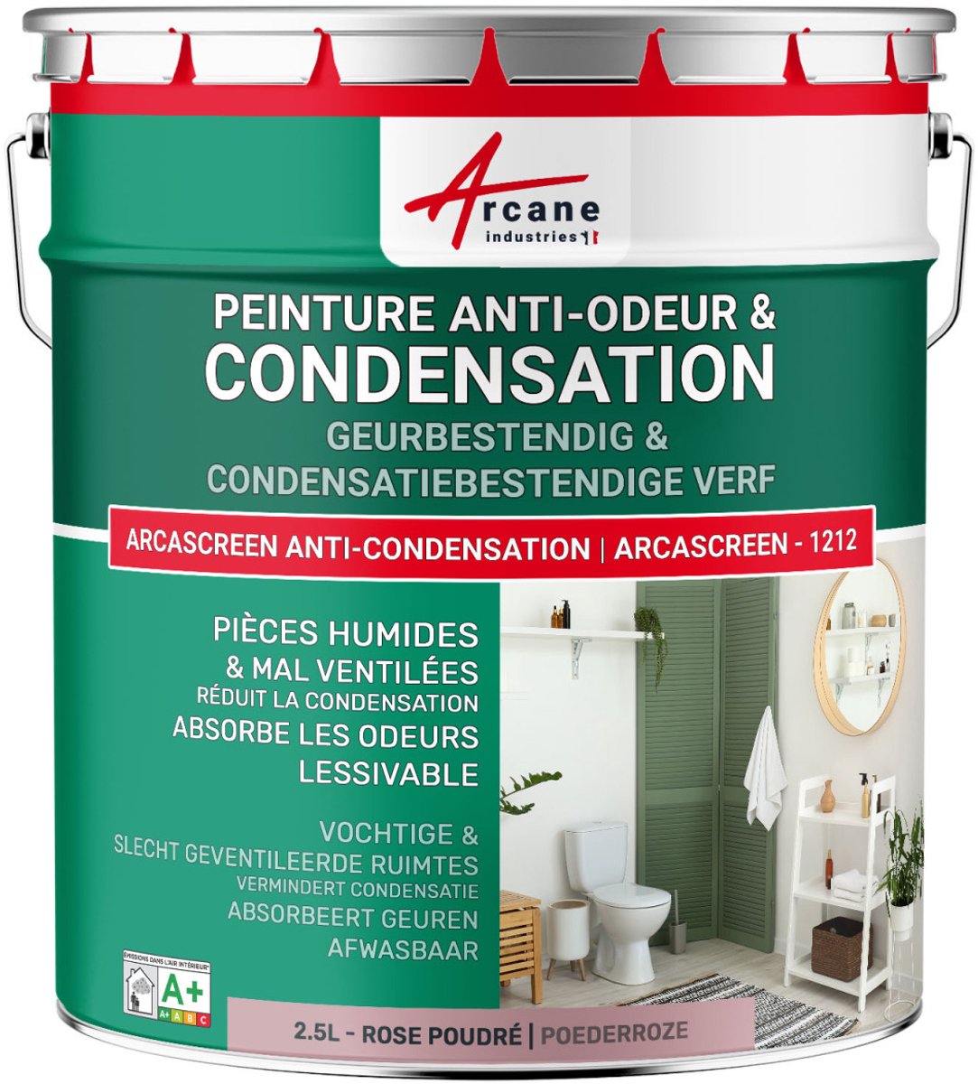 Anti-condensatieverf, anti-geurverf voor vochtige ruimtes: ARCASCREEN ANTI-CONDENSATION