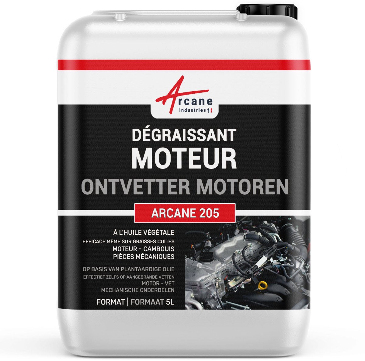 Professionele motorontvetter aangekoekt vuil mechanisch onderdeel - MOTORONTVETTER