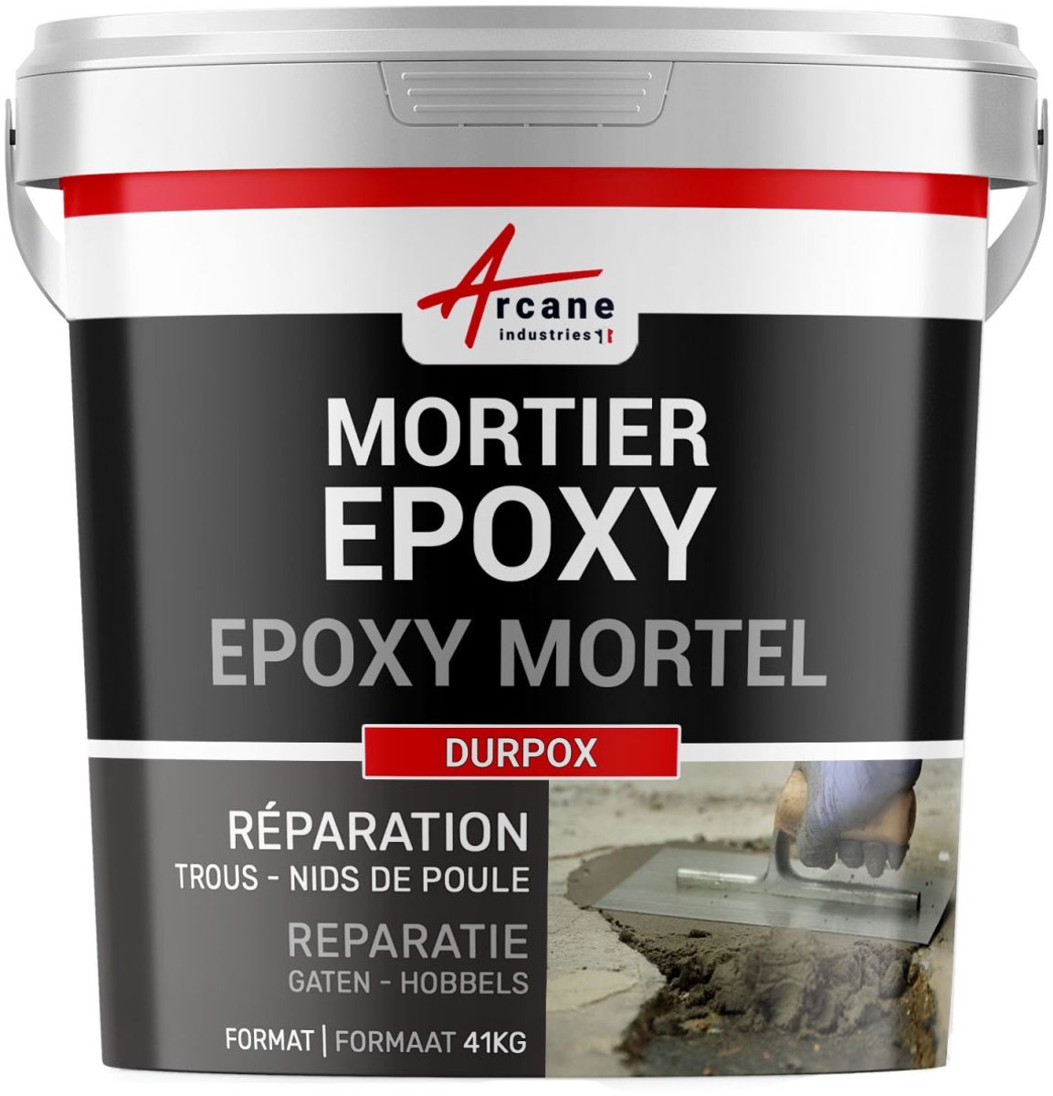 Epoxy reparatiemortel voor gaten en scheuren: DURPOX