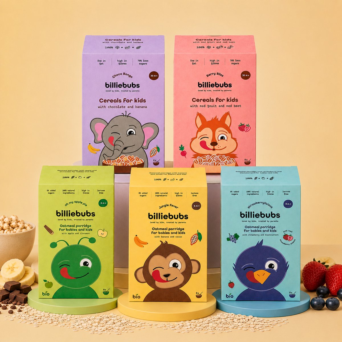 Billiebubs maxi ontbijt pack - cereals en oats