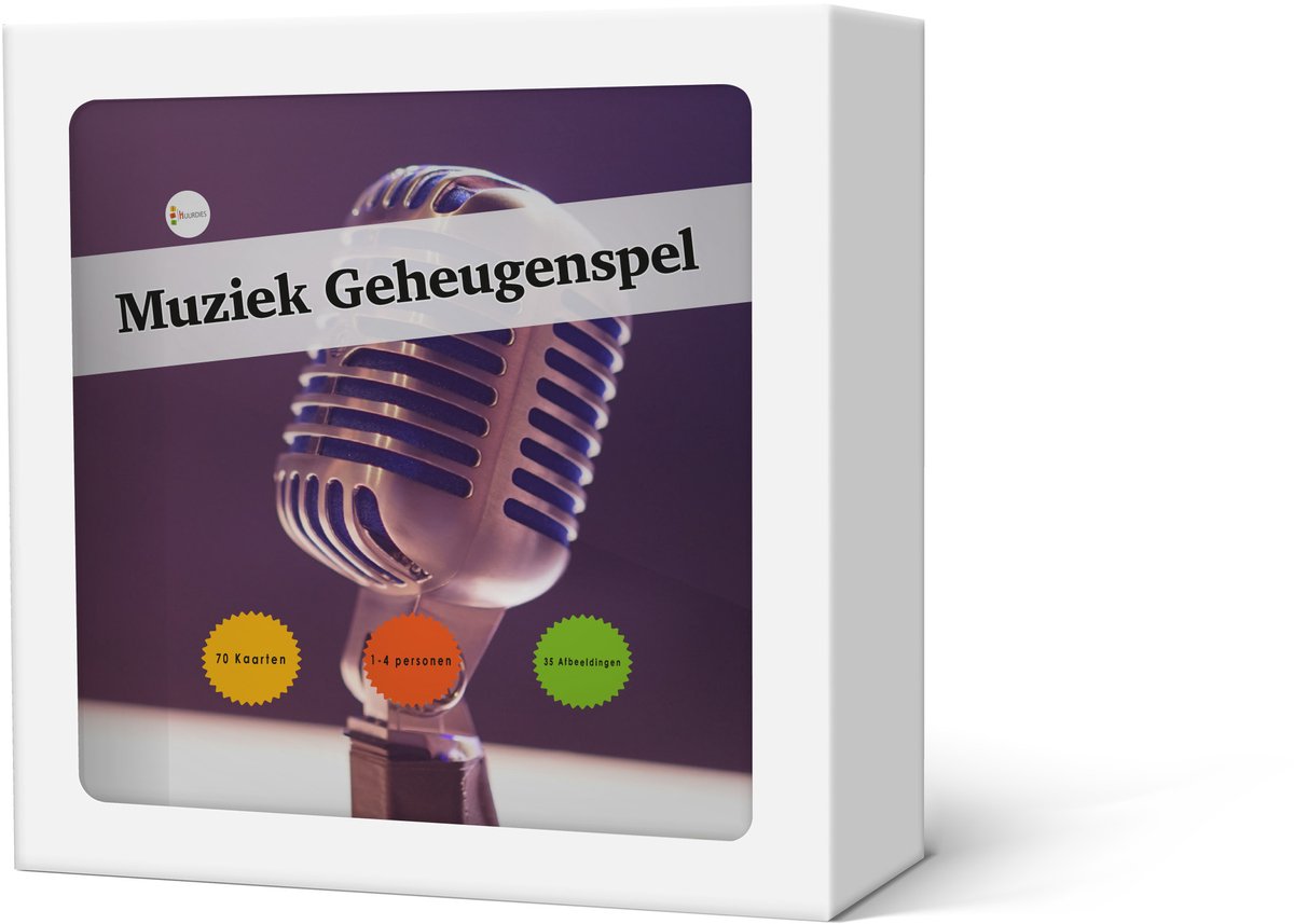 Geheugenspel Muziek - Kaartspel 70 kaarten - gedrukt op karton