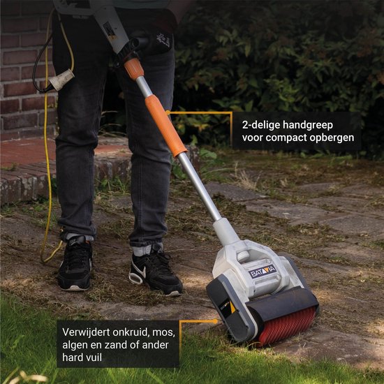 Batavia 1020W Schoonmaakborstel & terrasreiniger Maxxbrush® - Verwijdert onkruid, mos, algen, zand en ander hardnekkig vuil - Maxxseries van Batavia — afbeelding 4